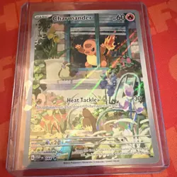 Pokemon Charmander Sv: Scarlet & Violet 151 Illustration Rare Promo 168/165 Hol… - Image 1