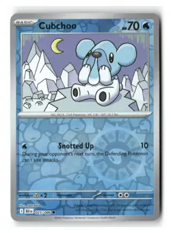 Cubchoo 025/086 Common Reverse Holo Black Bolt Pokemon Near Mint - Image 1