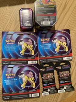 Pokemon Tcg Lot Of 7 Sealed Mega Evolutions Era Tins/Sleeved Packs New Sealed - Image 3