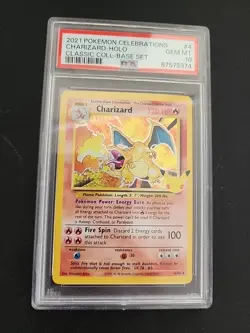 2021 POKEMON CELEBRATIONS CLASSIC COLLECTION #4 CHARIZARD-HOLO PSA 10 - Image 1