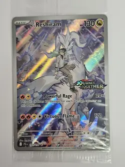 N’s Reshiram 167/159 Journey Together Stamped Promo Sealed Pokemon TCG - Image 1