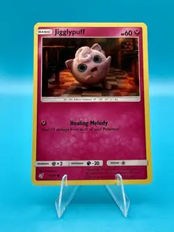 Pokemon TCG 2019 Jigglypuff 14/18 Holo Detective Pikachu LP - Image 1