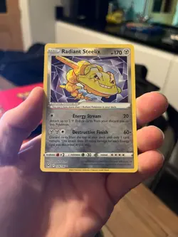 Pokemon Radiant Steelix 124/196 Lost Origin Ultra Rare Holo NM - Image 1