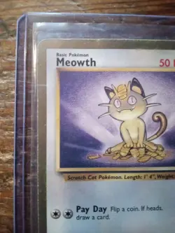 Pokemon Meowth 56/64 Jungle Gold Border Promo WOTC - Image 2
