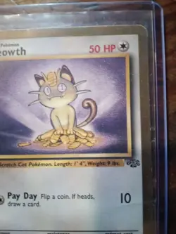 Pokemon Meowth 56/64 Jungle Gold Border Promo WOTC - Image 3