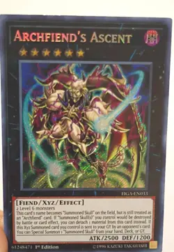 Yugioh Card FIGA-EN033 Archfiend's Ascent Super Rare - Image 1