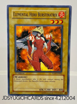 YuGiOh Elemental Hero Burstinatrix 1st Ed TLM- EN002 MINT/NEAR MINT - Image 1