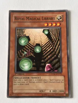 Konami Yu-Gi-Oh! TCG Royal Magical Library Effect SDSC-EN013 1st ATK/0 DEF/2000 - Image 1