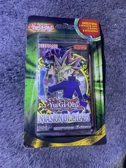 Yu-Gi-Oh! Invasion Of Chaos Blister Pack + Rare Common Sealed - Image 2