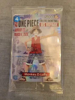 Monkey.D.Luffy (055) (College Basketball US Voyage) P-055 One Piece Promotion... - Image 1