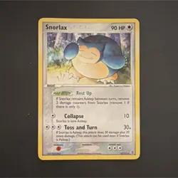 Pokemon Snorlax Holo Rare FireRed & LeafGreen 15/112 90 HP Basic 2004 - Image 1