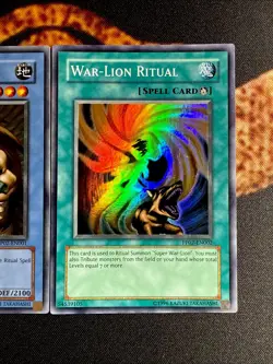 YUGIOH • SUPER WAR LION & WAR LION RITUAL SET 2X • SUPER RARE • PREMIUM PACK 2 - Image 4