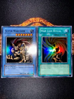 YUGIOH • SUPER WAR LION & WAR LION RITUAL SET 2X • SUPER RARE • PREMIUM PACK 2 - Image 5