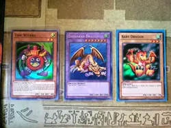 YUGIOH TIME WIZARD SUPER + BABY DRAGON SUPER + THOUSAND DRAGON SECRET - Image 1