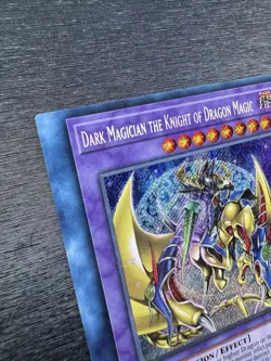YuGiOh! Dark Magician The Knight Of Dragon Magic BLMR - Error Misprint Miscut NM - Image 3