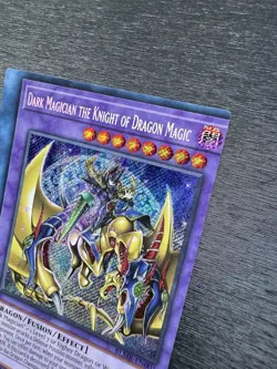 YuGiOh! Dark Magician The Knight Of Dragon Magic BLMR - Error Misprint Miscut NM - Image 4