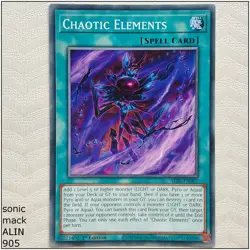 Chaotic Elements - ALIN-EN067 - Common 1st Edition Yugioh - Image 1