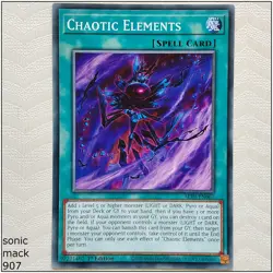 Chaotic Elements - ALIN-EN067 - Common 1st Edition Yugioh - Image 1
