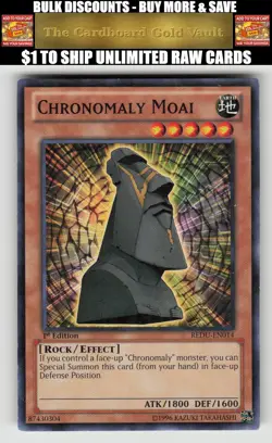 Yugioh Return of the Duelist #REDU-EN014 Chronomaly Moai - Image 1