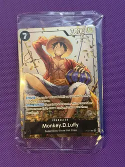 Monkey.D.Luffy (Tin Pack Set Vol. 2) P-075 One Piece Promo SEALED NM Near Mint - Image 1