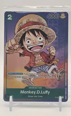 One Piece TCG - Promo - Monkey D. Luffy P-037 - Sealed - English - Image 1