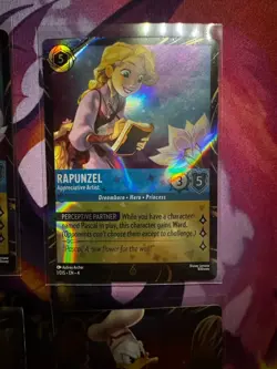 Disney Lorcana Donald Duck & Rapunzel Rainbow Foil EPCOT Promo Cards - Image 4