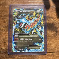 Pokemon Mega-Charizard-EX TCG Secret Rare Flashfire Holo Card 69/106 - Image 1