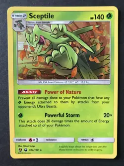 Sceptile 10a/168 Celestial Storm SM PROMO Pokemon Card HOLO RARE Near Mint - Image 1