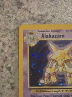 Alakazam Holo Pokemon Card 1/130 Base Set 2 WOTC 2000 Near MINT Condition Rare - Image 5