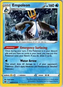 Empoleon - (Cosmos Holo) Holo Rare Miscellaneous Cards & Products 037/172 MP - Image 1