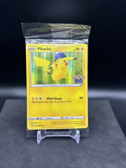 Pokemon/Pokemon GO Prerelease Pikachu Holo Foil Promo Card #028/078 Sealed - Image 1