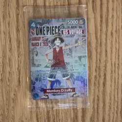 Bandai One Piece College Basketball US Voyage card. Monkey. D. Luffy - Image 1