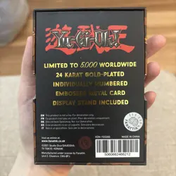 Yu-Gi-Oh! Exodia the Forbidden One 24k Gold Card Limited Edition (Fannattik) - Image 2