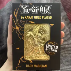 Yu-Gi-Oh! 24 Karat Gold Plated Card Dark Magician Limited Edition Fanattik - Image 1