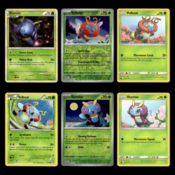6x Illumise Lot Volbeat 64.0 HeartGold SoulSilver Triumphant Pokemon Cards Set - Image 1