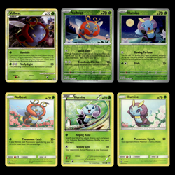 6x Volbeat Lot Illumise 82.0 HeartGold SoulSilver Triumphant Pokemon Cards Set - Image 1