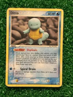 Pokemon Ditto (Squirtle) Ex Delta Species Set Card 64/113 - Image 1