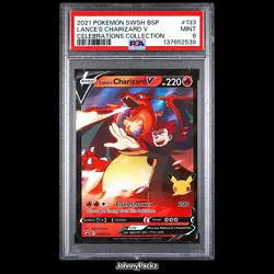 Lance's Charizard V SWSH133 - 2021 Celebrations Promo - Pokemon Card - PSA 9 - Image 1