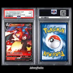 Lance's Charizard V SWSH133 - 2021 Celebrations Promo - Pokemon Card - PSA 9 - Image 3