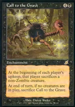 Call to the Grave -Foil Light Play MTG Scourge - Image 1