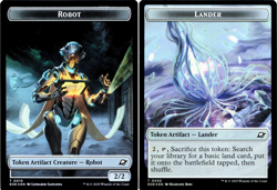 Robot / Lander (0005) Double-Sided Token - FOIL - [Edge of Eternities] MTG EOE - Image 1