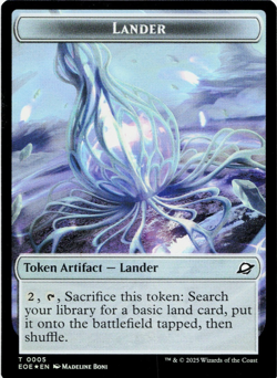 Robot / Lander (0005) Double-Sided Token - FOIL - [Edge of Eternities] MTG EOE - Image 3