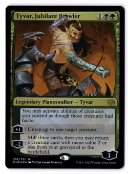Tyvar, Jubilant Brawler NM* FOIL Phyrexia: All Will Be One 218/271 -UnltdCards - Image 1