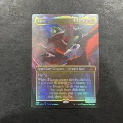 2021 MTG Magic the Gathering DnD AFR Forgotten Realms Borderless Foil 298 Tiamat - Image 1