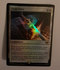 Forge Anew FOIL NM LOTR Lord of the Rings MTG Magic the Gathering - Image 1