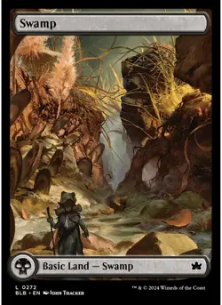 Swamp (0272) (Foil) MTG NM - Bloomburrow - Image 1