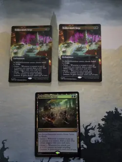 MTG TDM Hollowmurk Siege x3 NM (2 Borderless, 1 Foil) - Image 1