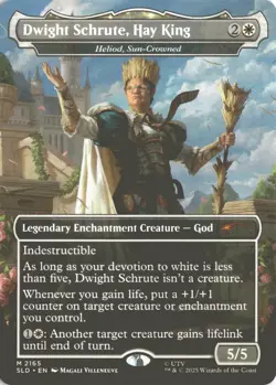 MTG Dwight Schrute, Hay King (2165) *Non-Foil* Secret Lair: Dwight The Office NM - Image 1
