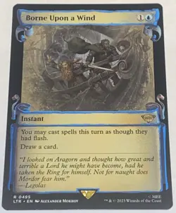 Borne Upon a Wind 495 Showcase Scrolls LORD OF THE RINGS MTG MAGIC NEW UNPLAYED - Image 1