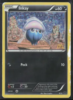 Inkay - 6/12 Promo McDonald's Promos 2014 006/012 HP Pokemon Card - Image 1